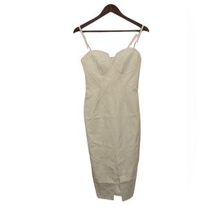 Yumi Kim white dress sleeveless bodycon bustier XS